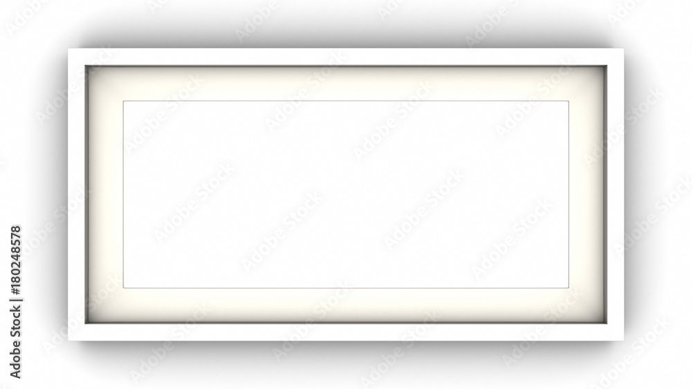 blank frame on white blackground. 3d rendering blank frame on white blackground. 3d rendering