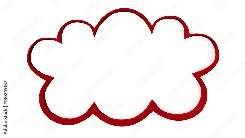 speech bubble on white blackground. 3d rendering speech bubble on white blackground. 3d rendering