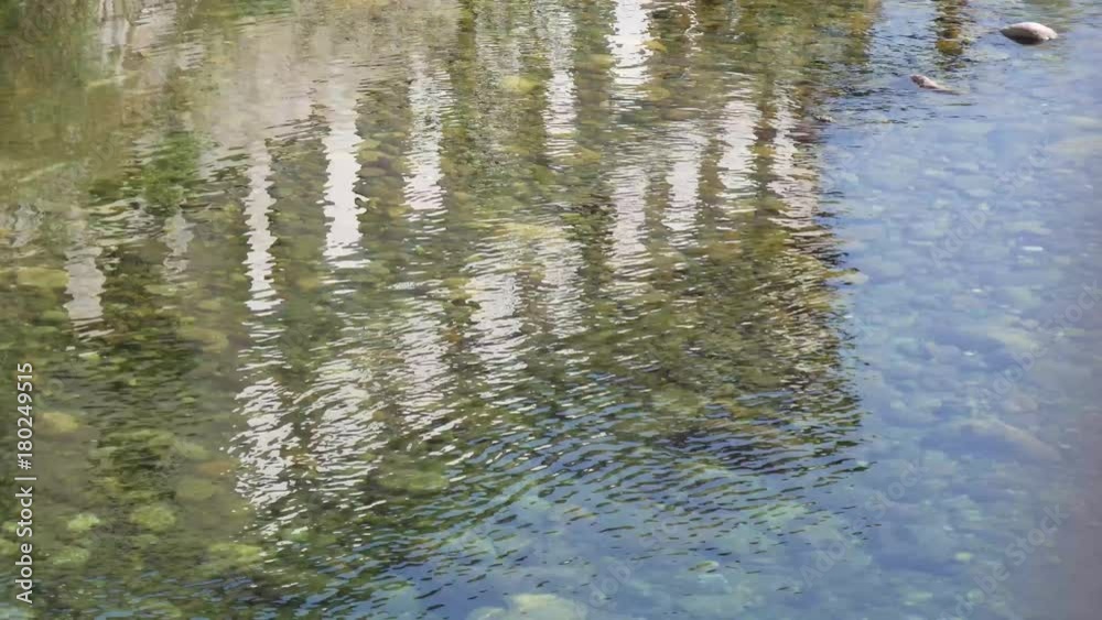 Riflessi nel fiume Sesia in Piemonte Riflessi nel fiume Sesia in Piemonte