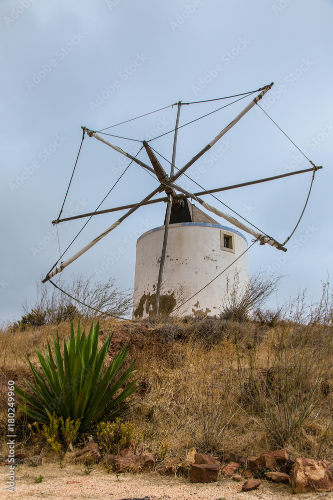 Windmill in Budens, southwestern coast of Portugal