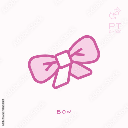 Line icon bow
