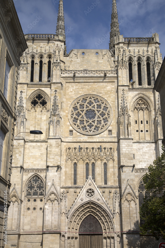 Cathedral Church Facade, Bordeaux