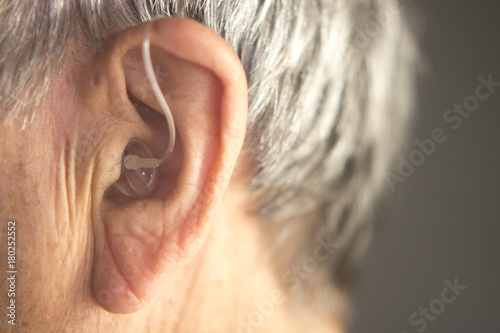 Digital hearing aid ear photo