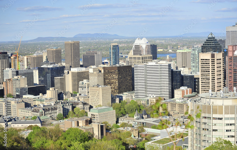 Montreal skyline from a distance