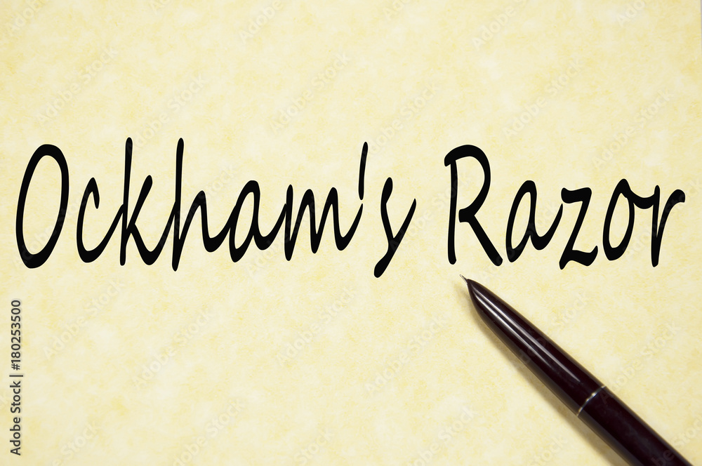 Ockham's Razor title 
