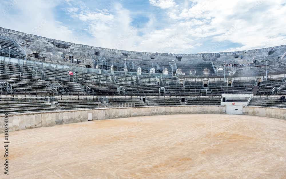 Inside of Arena of Nimes, France