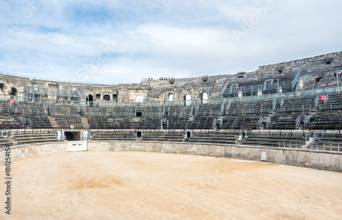 Inside of Arena of Nimes, France photo