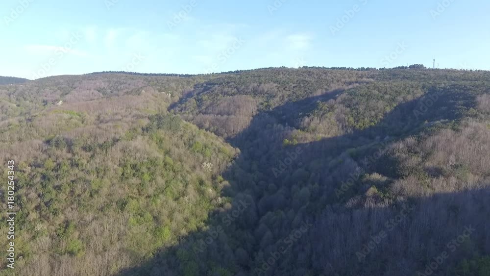 istanbul forest mountain drone aerial view istanbul forest mountain drone aerial view