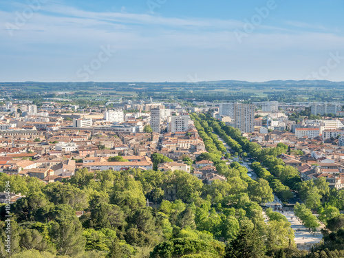 Cityscape view of Nimes, France © jeafish