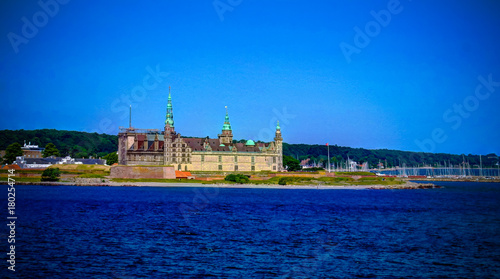 Sea panorama of Kronborg castle,Helsingor, Denmark © homocosmicos
