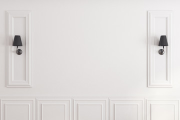 White classic wall