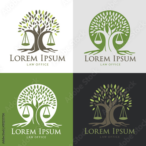 health care law. The set scales, justice, Academy, health care logos, emblems and design elements. Labels and badges Law firm, health, medicine, business.