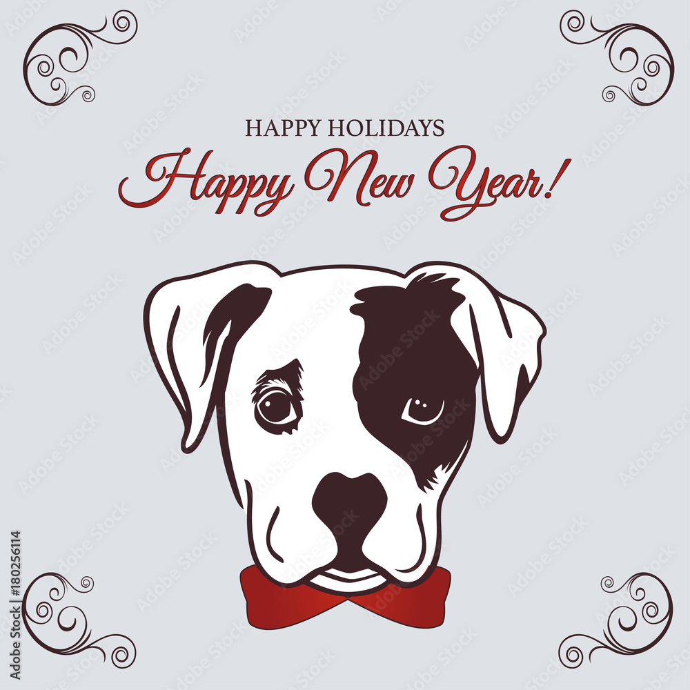new year 2018 dog Chinese New Year 2018 festive vector card Design with cute dog, zodiac symbol of 2018 year. Vector illustration of Chinese calendar. Vector element for New Year's design. new year 2018 dog Chinese New Year 2018 festive vector card Design with cute dog, zodiac symbol of 2018 year. Vector illustration of Chinese calendar. Vector element for New Year's design.