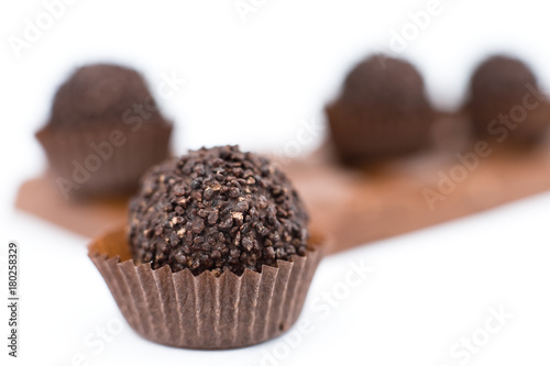 chocolate sweets, macro