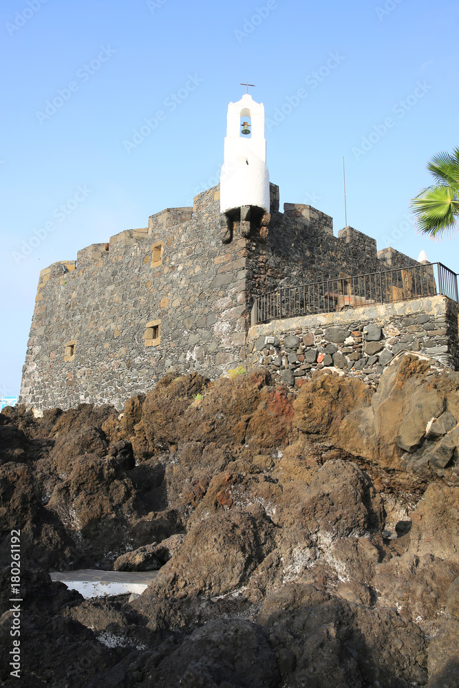 Historic Castillo San Miguel in Garachico on Tenerife Island, Canary Islands, Spain