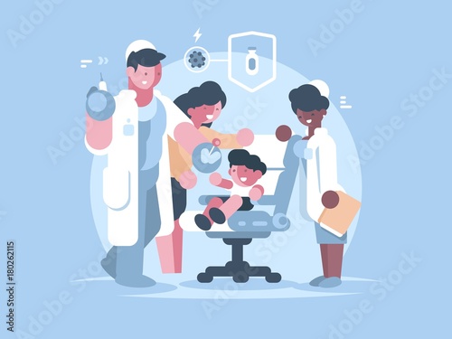 Children medical vaccination