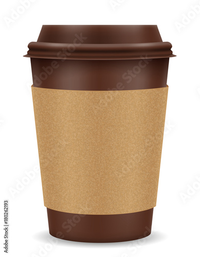 paper cup for coffee stock vector illustration