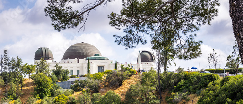 Fotografie, Obraz Astronomical Observatory and Griffith Park