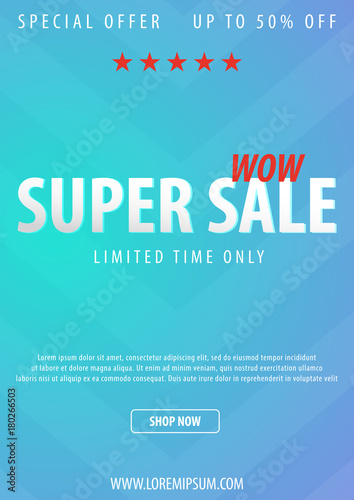Sale poster or Flyer design. Discount background for the online store, shop, promotional leaflet, poster, banner. Vector illustration.