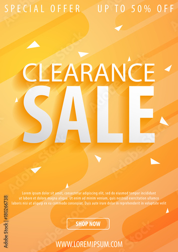 Sale poster or Flyer design. Discount background for the online store, shop, promotional leaflet, poster, banner. Vector illustration.