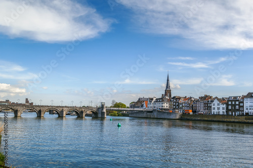 Embankment of Meuse river, Maastricht, Netherlands