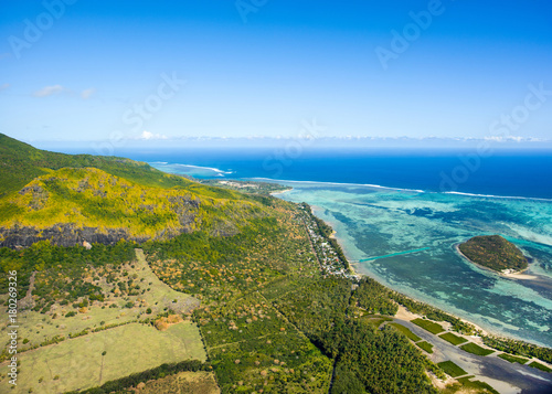 Widok z wyspy Mauritius