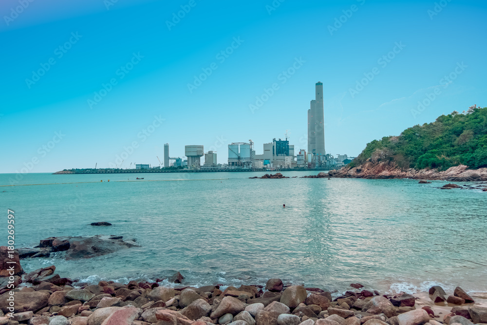 Coal-fired power station in Lamma Island, Lamma Island is a fishing village and A natural attraction The tourists are very popular.