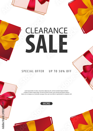 Sale poster or Flyer design. Discount background for the online store, shop, promotional leaflet, poster, banner. Vector illustration.