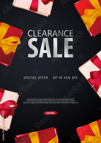 Sale poster or Flyer design. Discount background for the online store, shop, promotional leaflet, poster, banner. Vector illustration.