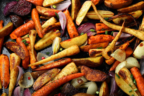 Oven baked vegetables