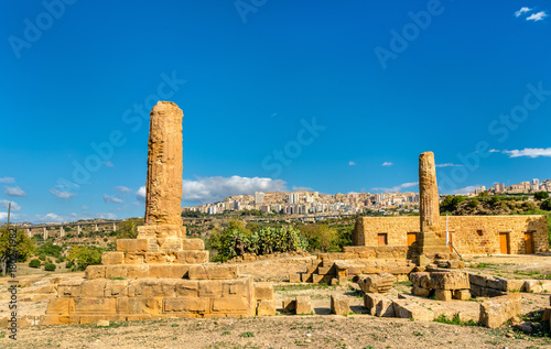 Remains of the Temple of Vulcan in the Valley of the Temples - Agrigento, Sicily
