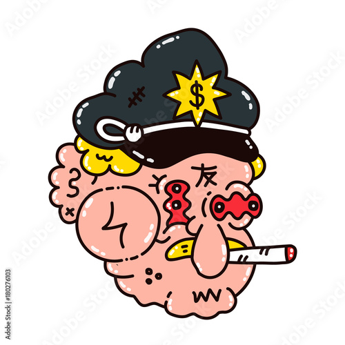 Dope cop policeman smoke marijuana 