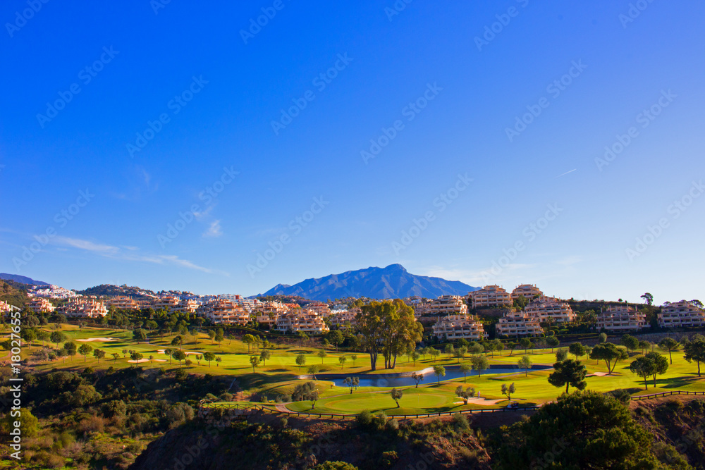 Mountain. Beautiful view. Costa del Sol, Andalusia, Spain.