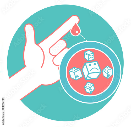 concept of diabetes sugar