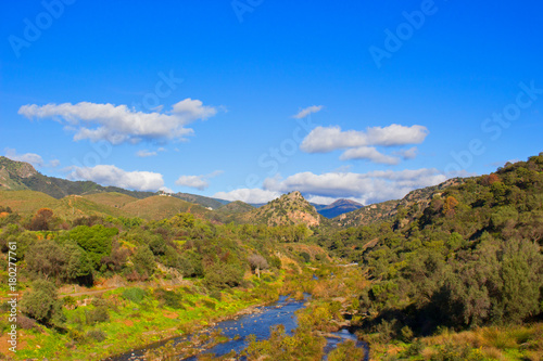 River. Beautiful river and mountains. Costa del Sol  Andalusia  Spain.