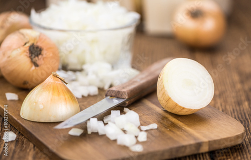 Homemade Chopped white onions