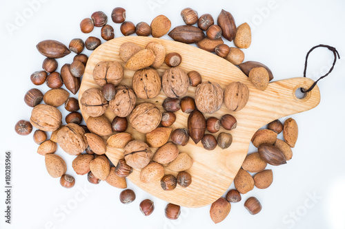 A selection of various nuts for consumption