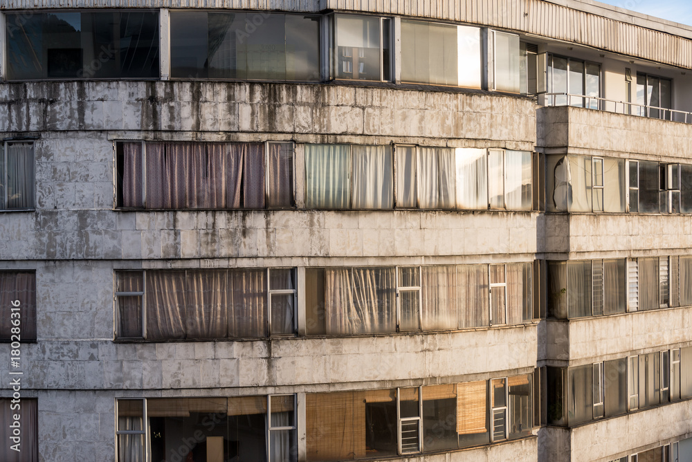Old Apartment Building View Old Apartment Building View