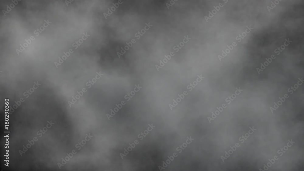 Middle size smoke explosion with trails, expands towards the camera. Separated on pure black background, contains alpha channel.