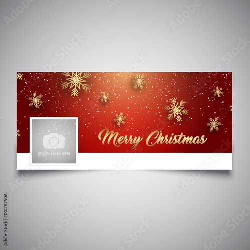Christmas timeline cover design