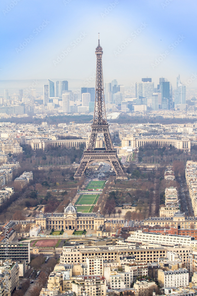 Eiffel Tower and Paris cityscape