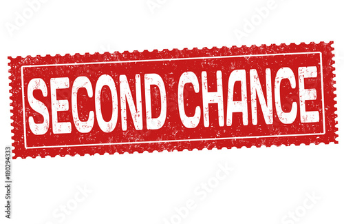 Second chance grunge rubber stamp