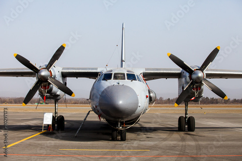 military aircraft with propellers