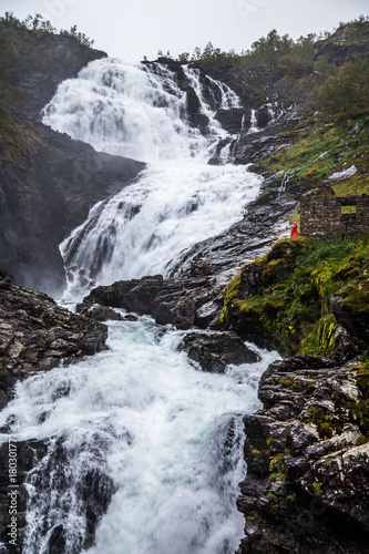 Waterfall around Bergen  Norway