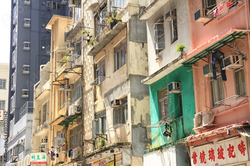 Old Buildings in Sai Ying Pun, Hong Kong