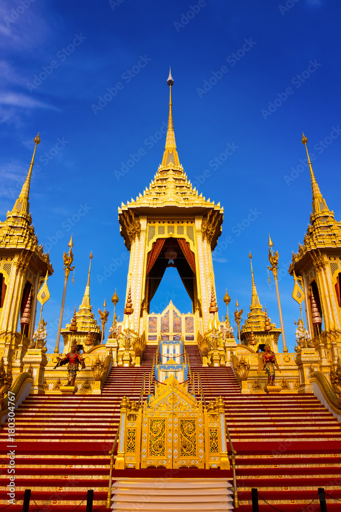Fototapeta premium The royal crematorium of His Majesty late King Bhumibol Adulyadej in Bangkok, Thaialnd