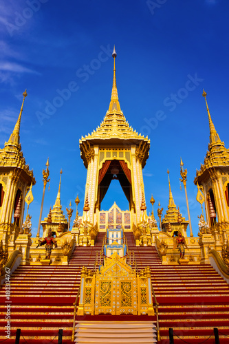 The royal crematorium of His Majesty late King Bhumibol Adulyadej in Bangkok  Thaialnd