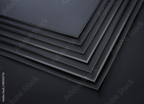 black plastic sheets photo