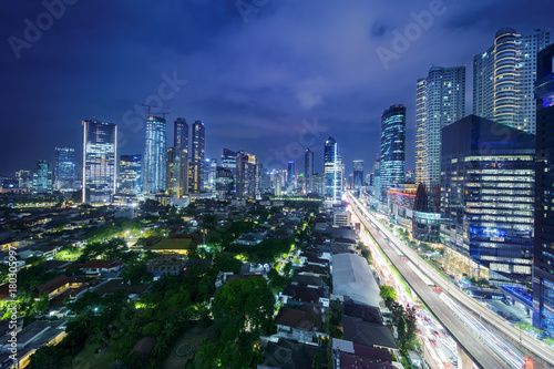 Jakarta cityscape in Kuningan CBD