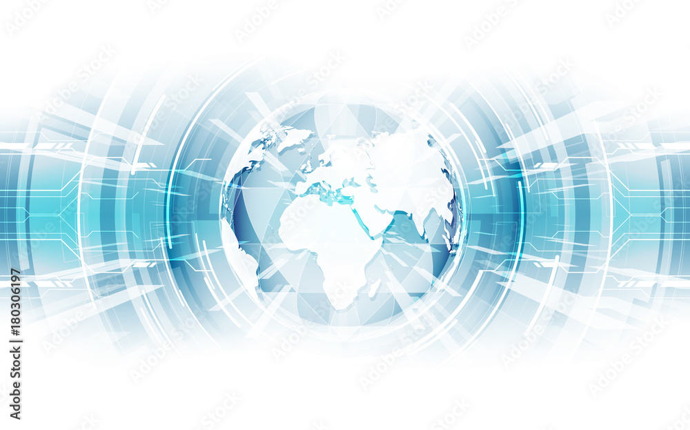 vector digital global technology concept, abstract background vector digital global technology concept, abstract background